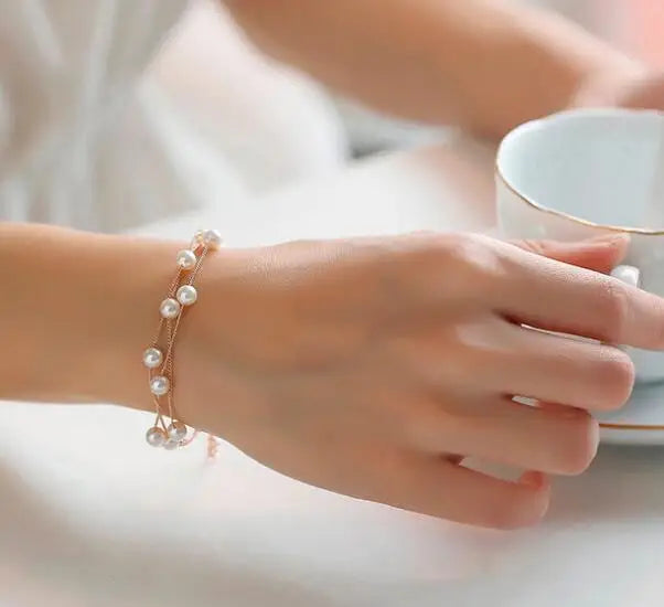 Elegant Pearl Bridal Jewelry Set
