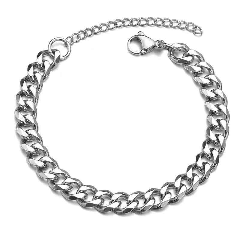 High Quality Curb Cuban Link Chain Bracelet