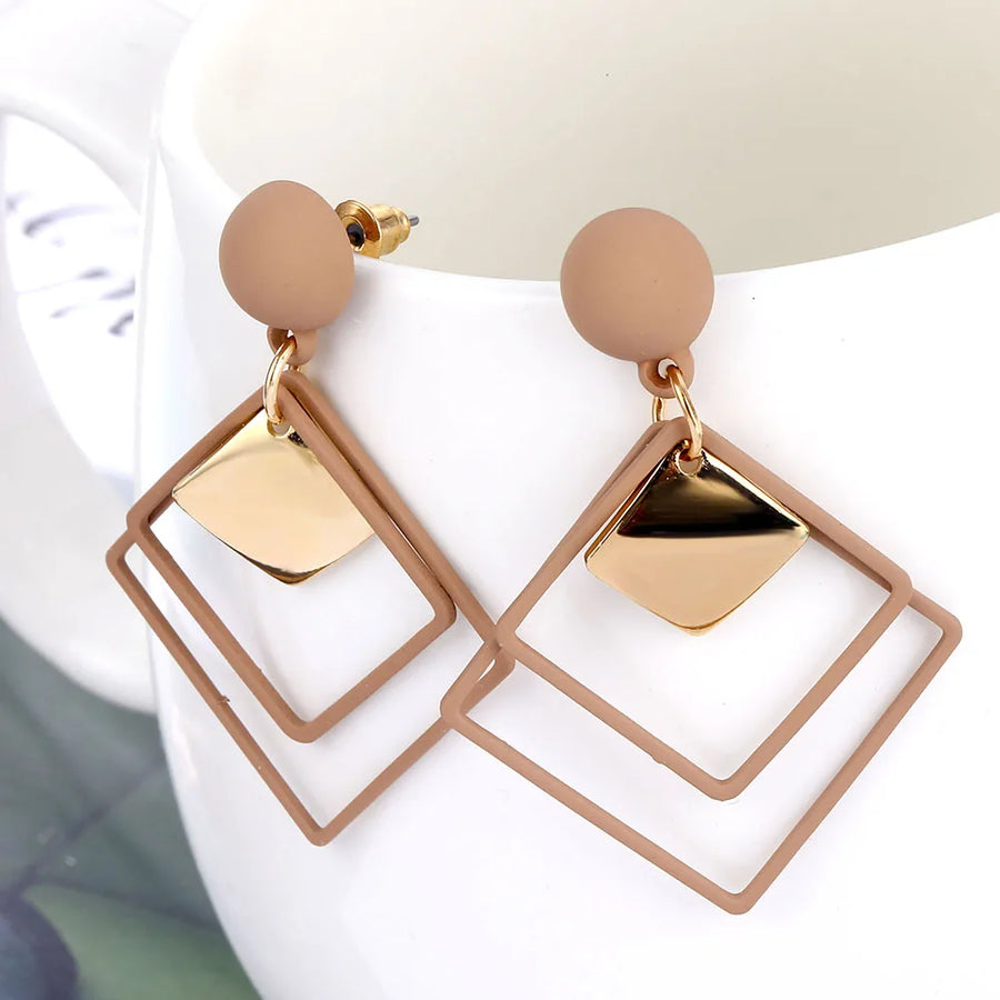 Fashion Statement Geometric Drop Earrings