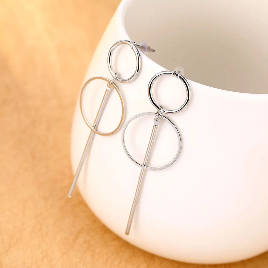 Geometric Simple Circle Earrings