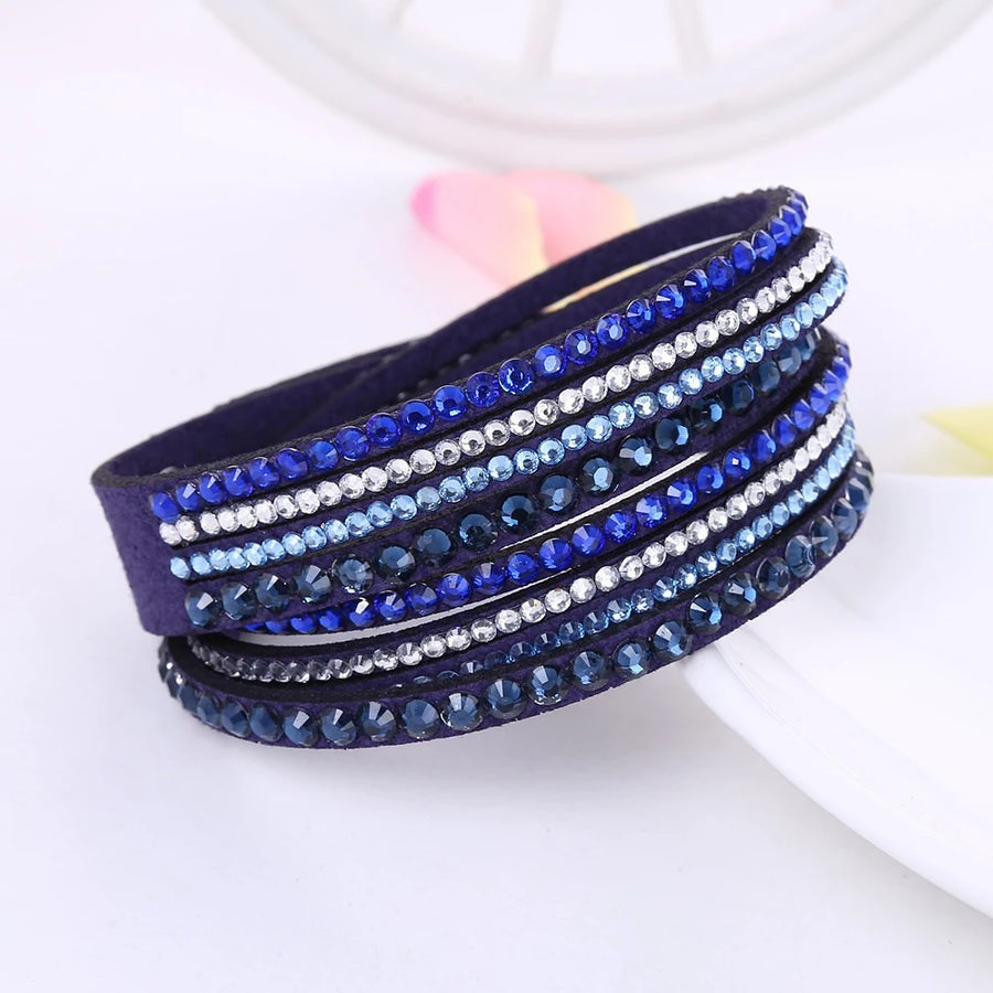 Multilayer Rhinestone Crystal Bracelet