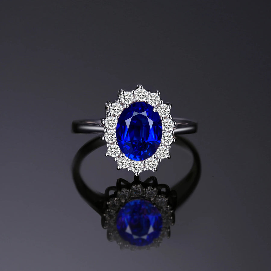 Blue Sapphire 925 Sterling Silver Ring