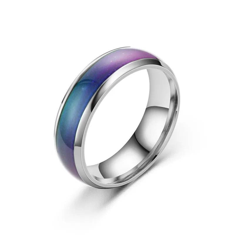 Stainless Ring Changing Color Mood Ring