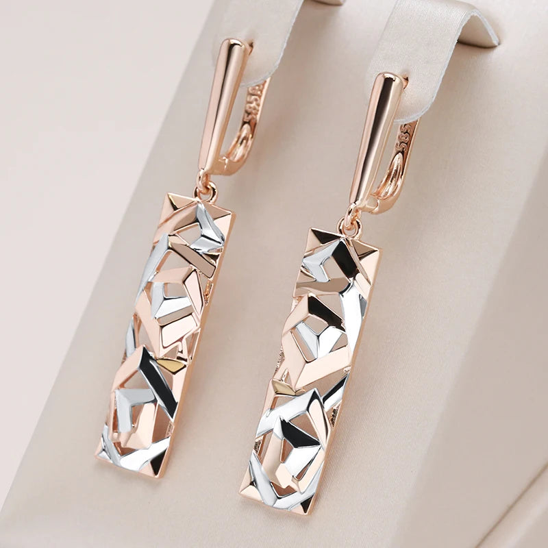 Ethnic Retro Square Drop Earrings