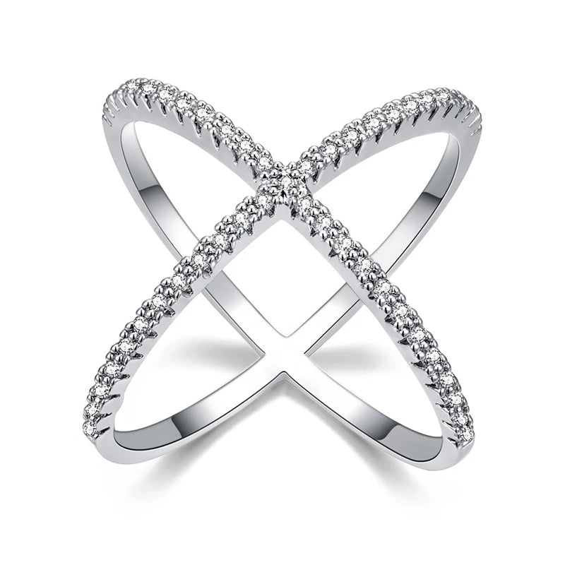 Zirconia Crystal Infinite Ring