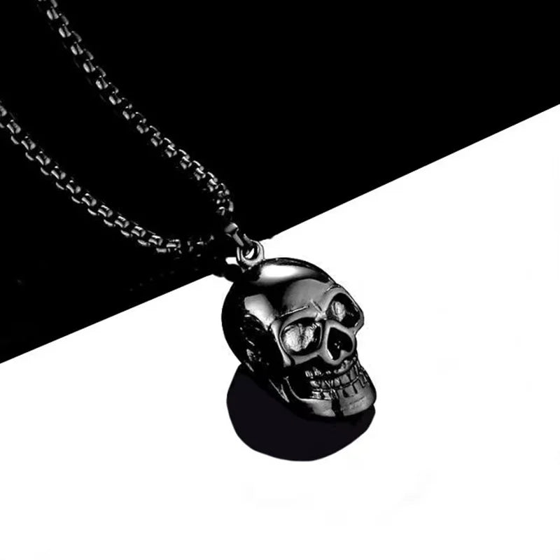 Gold-plated Skull Necklace